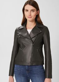Dakota Leather Jacket, Birch Green, hi-res