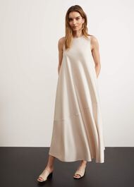 Escot Dress, Oyster, hi-res