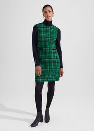 Margot Wool Dress, Green Multi, hi-res