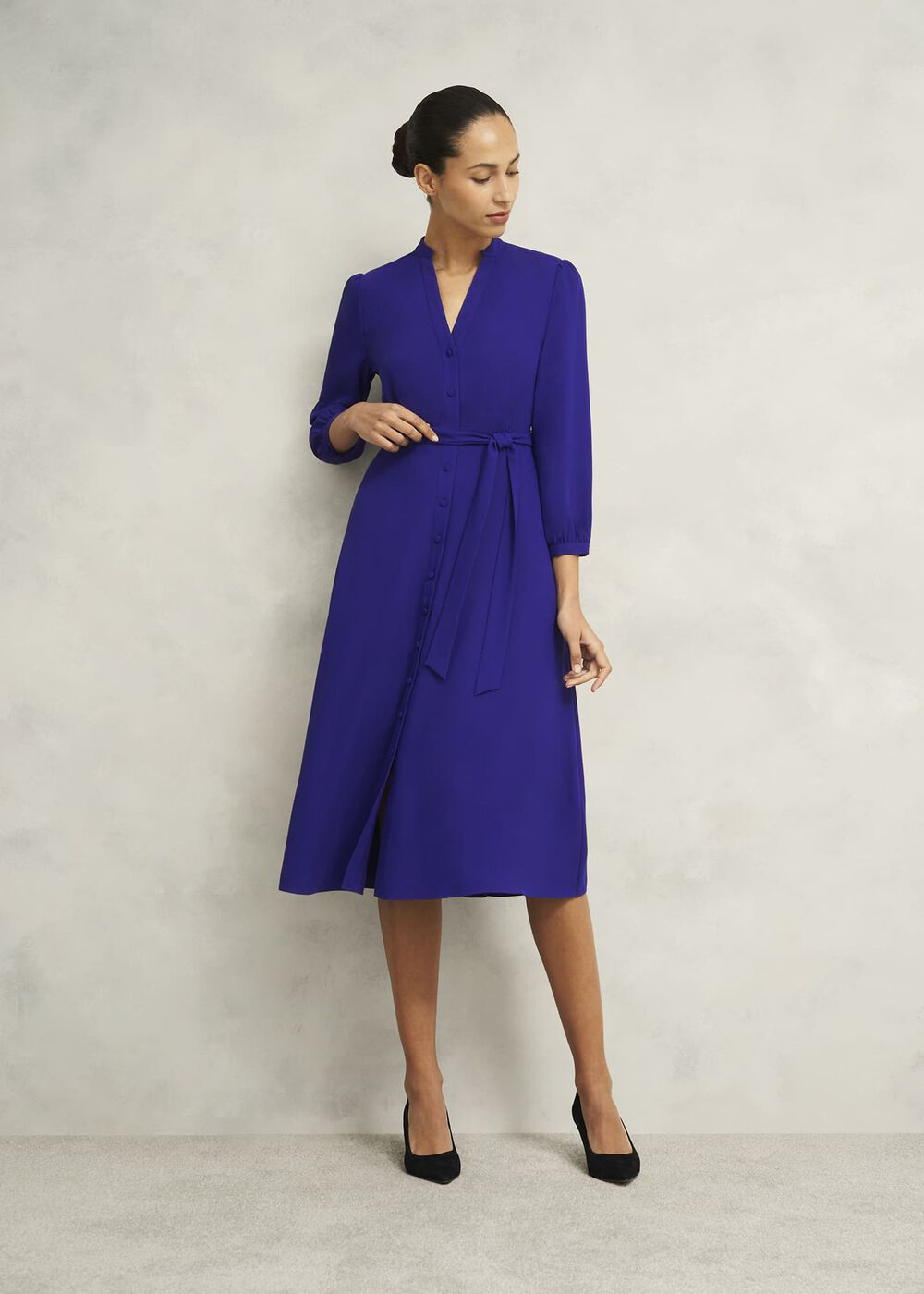 Peony Dress, Cobalt Blue, hi-res