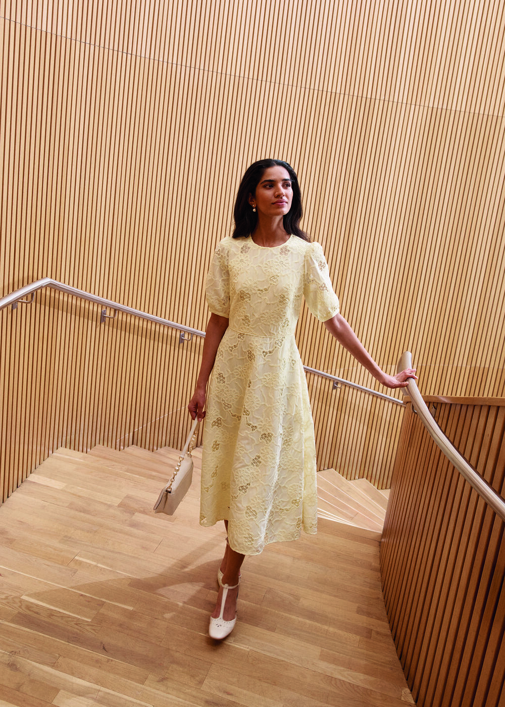 Ellie Dress, Pale Yellow, hi-res