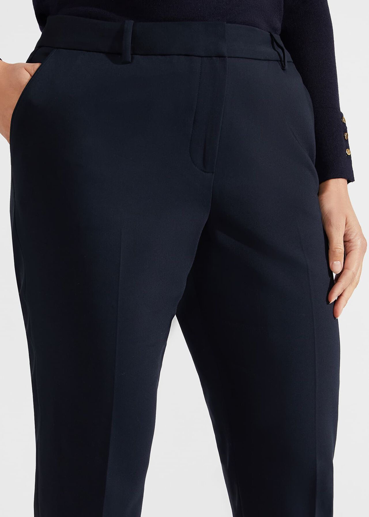 Quin Tapered Trousers, Navy, hi-res
