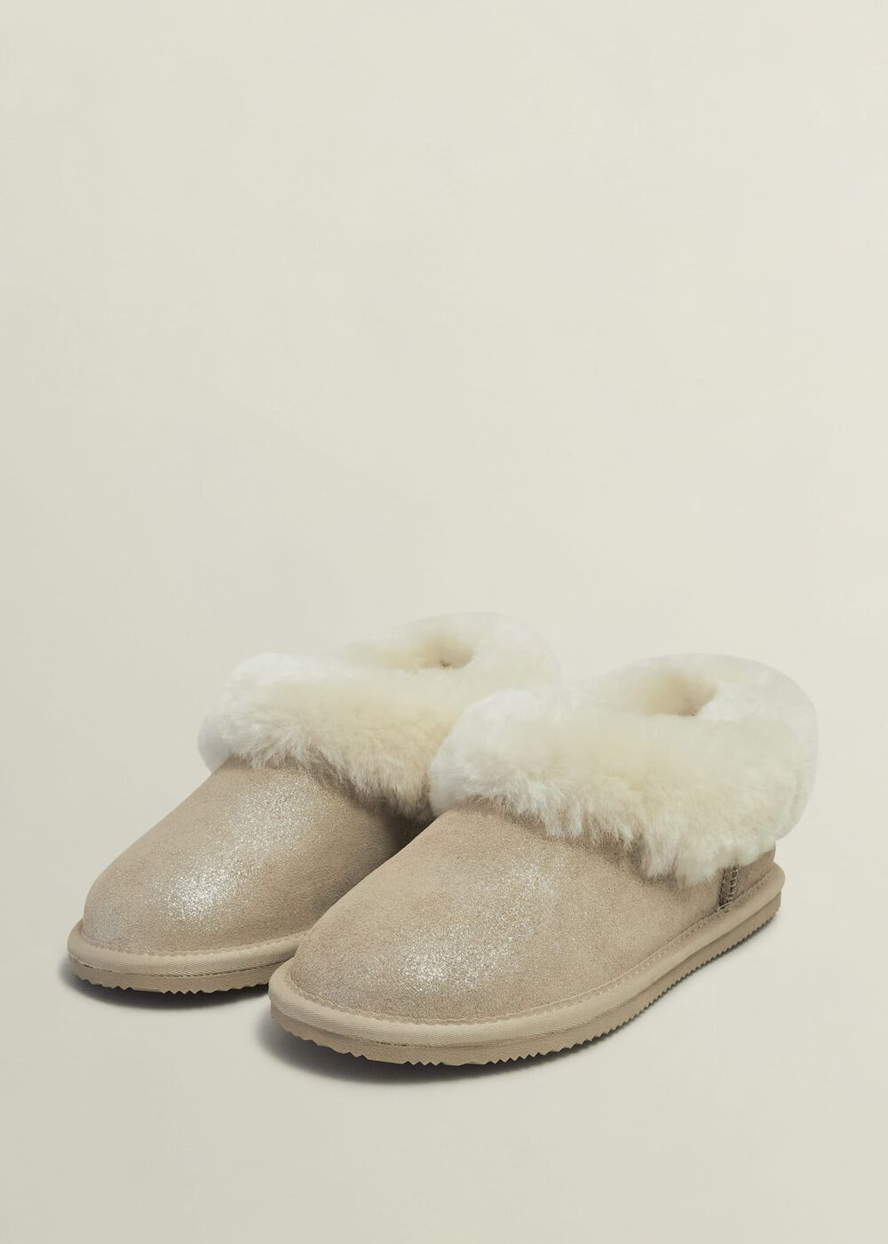 Zora Slippers, Pale Gold, hi-res