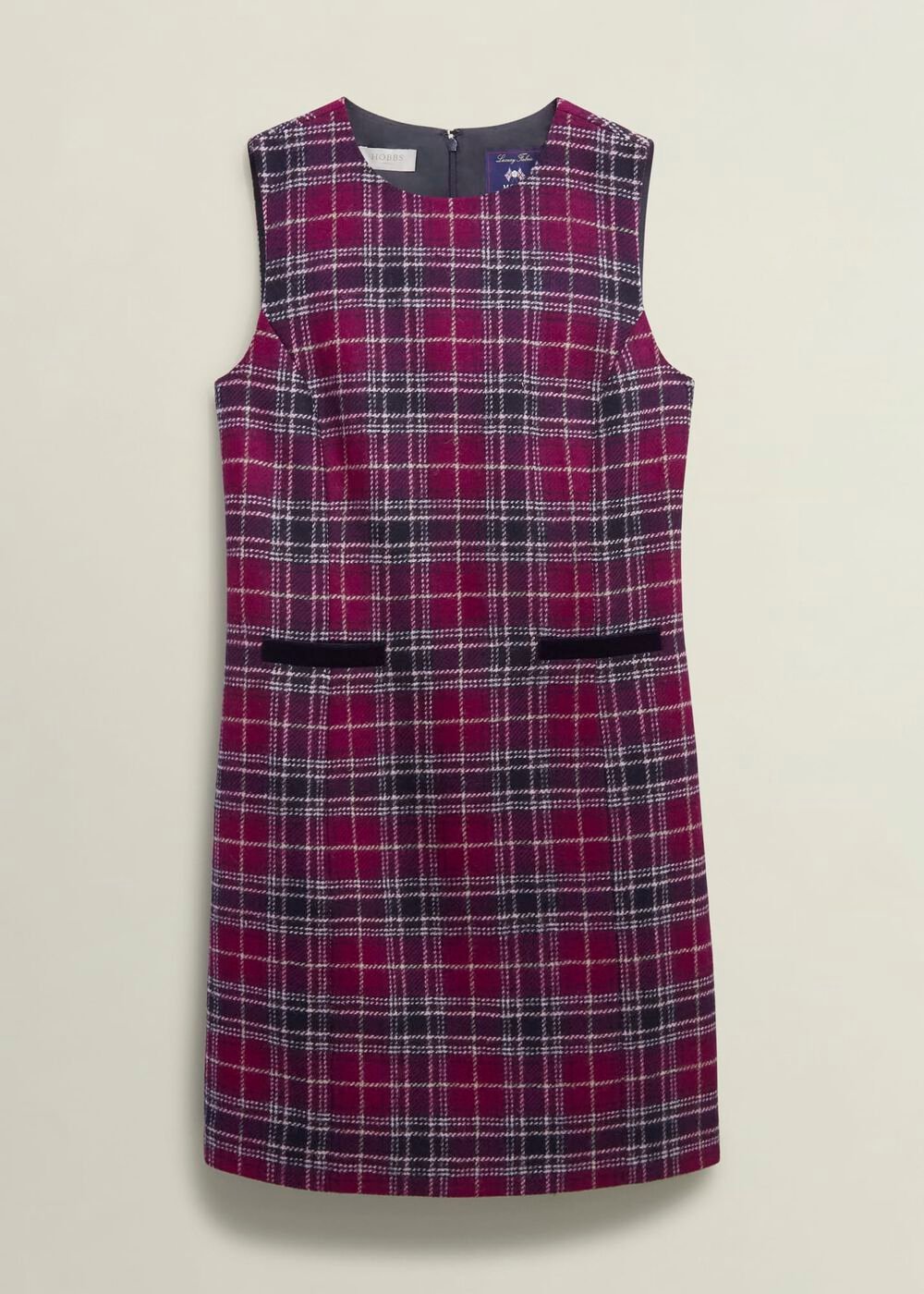 Petite Margot Wool Dress, Pink Multi, hi-res