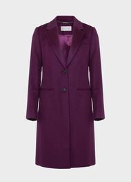 Petite Tilda Wool Coat, Purple, hi-res