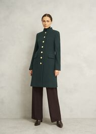 Wilma Wool Coat, Ponderosa Green, hi-res