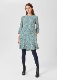 Prim Tunic Dress, Blue Multi, hi-res