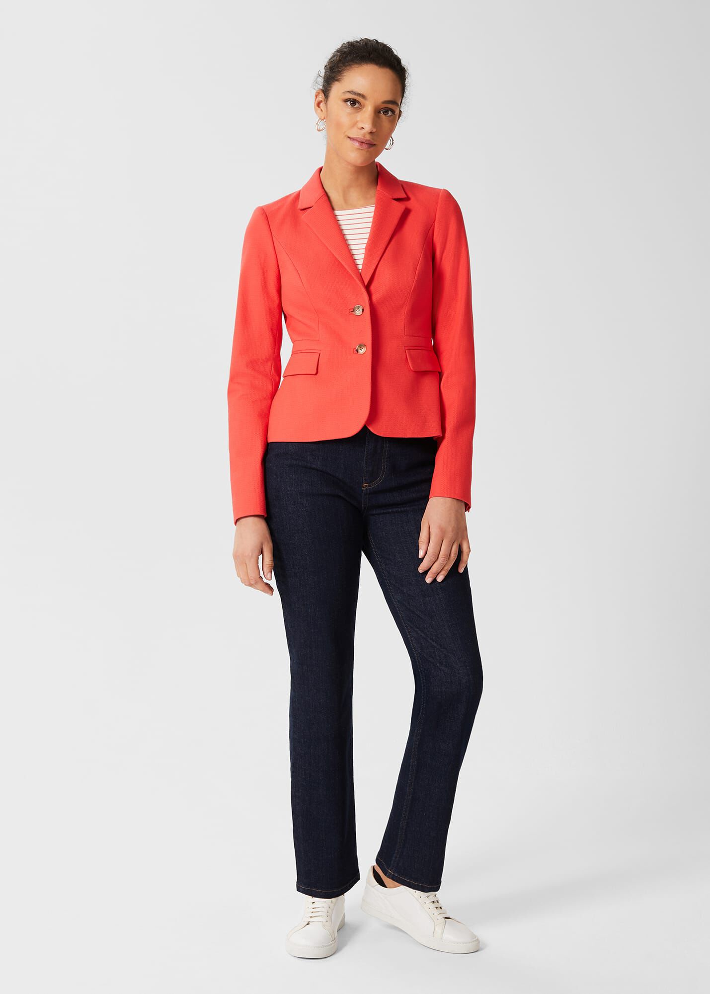 Hobbs red jacket store