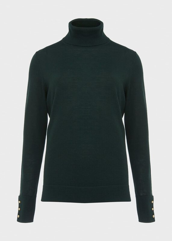 Lara Merino Wool Roll Neck Jumper