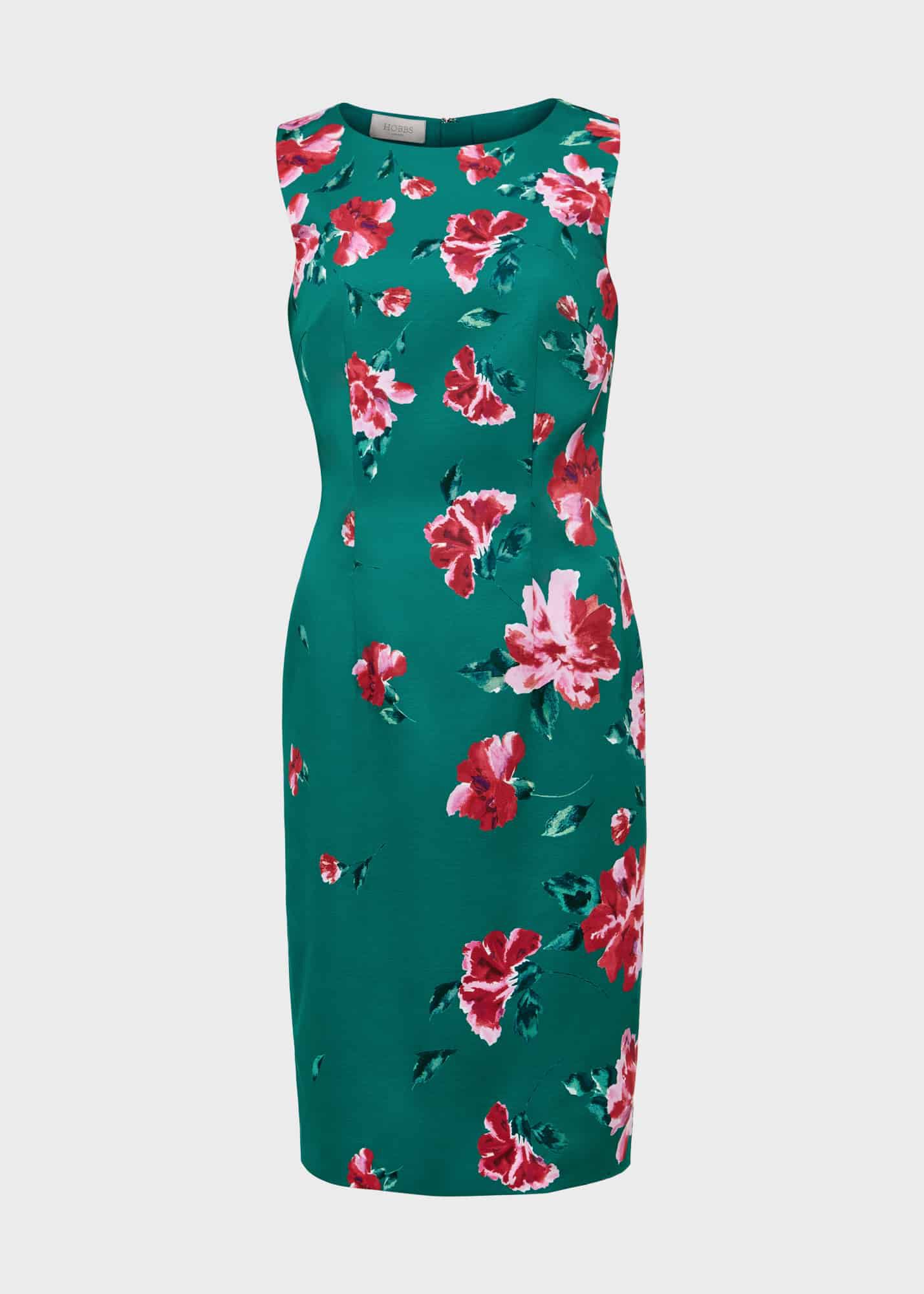 Hobbs alexa shift dress forest green hot sale