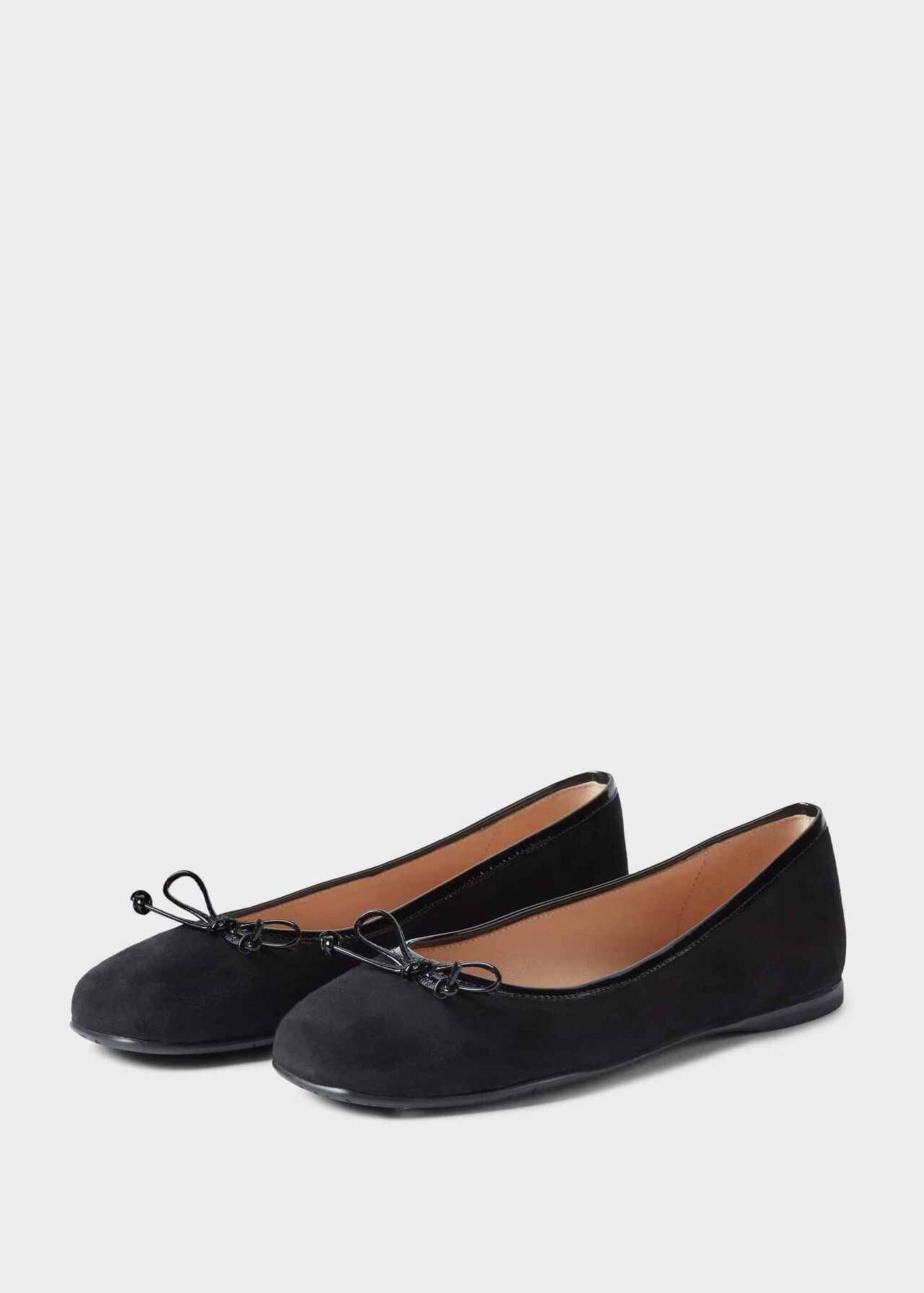 Prior Suede Ballerinas Black