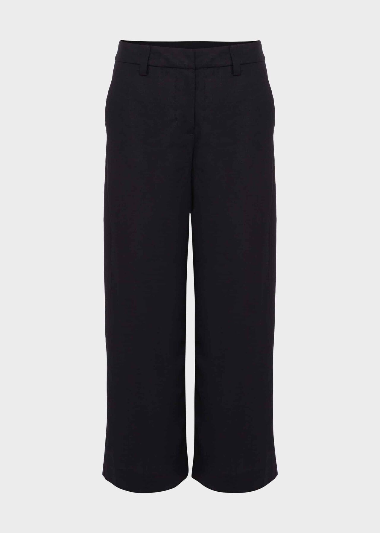 Nicole Linen Wide Leg trousers, Navy, hi-res