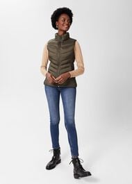 Neava Gilet, Dark Olive, hi-res