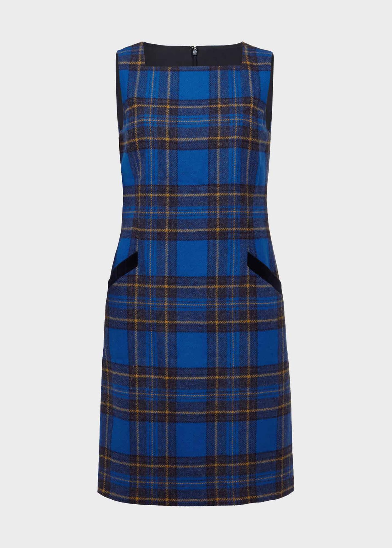 Petite Maven Wool Dress, Blue Multi, hi-res