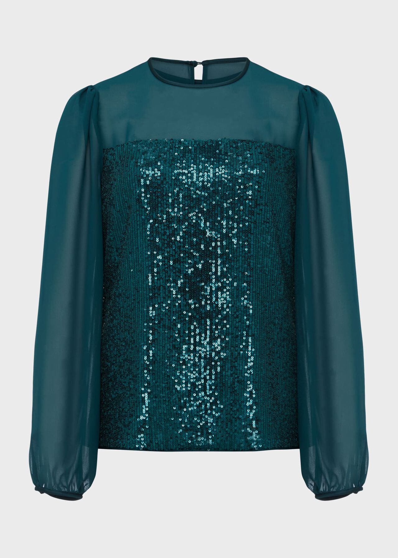 Zariah Sequin Top, Evergreen, hi-res