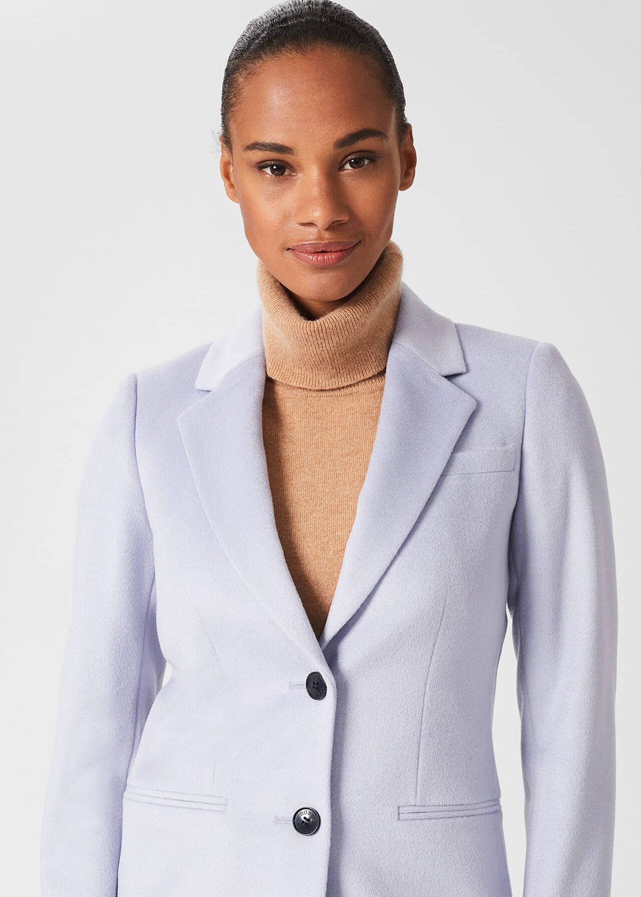 Tilda Wool Coat, Pale Blue, hi-res