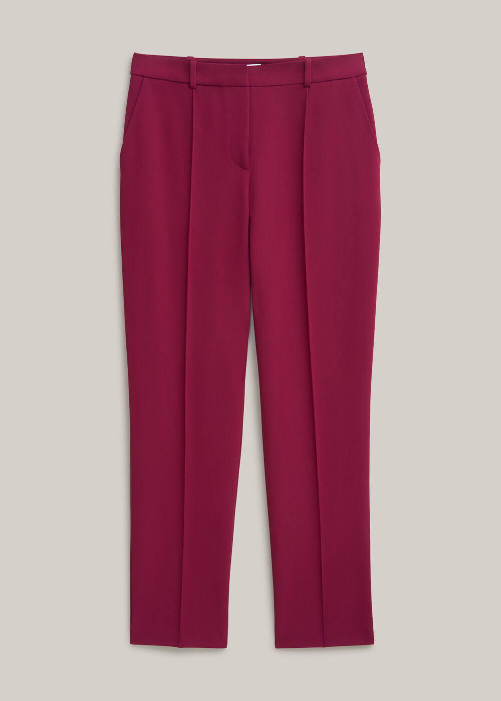 Petite Gemma Straight Leg Trousers, Beetroot Pink, hi-res