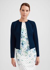 Natalia Sculpted Jacket, Midnight Navy, hi-res