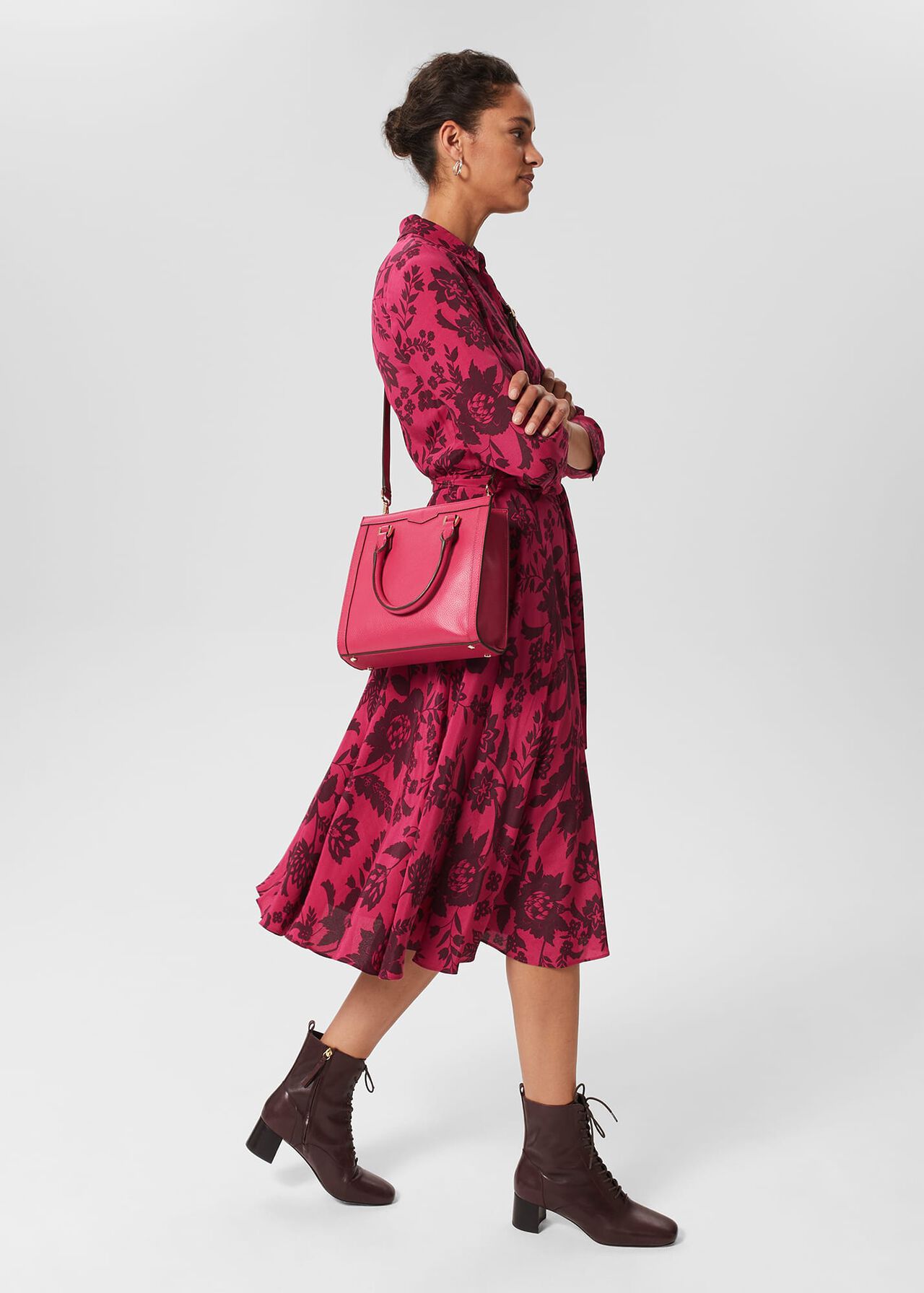 Mini Berkley Tote Bag, Raspberry Pink, hi-res