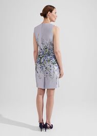 Sofia Jacquard Dress, Pale Blue Multi, hi-res