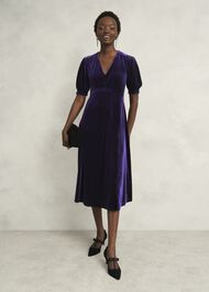 Petite Dormer Dress, Midnight Purple, hi-res