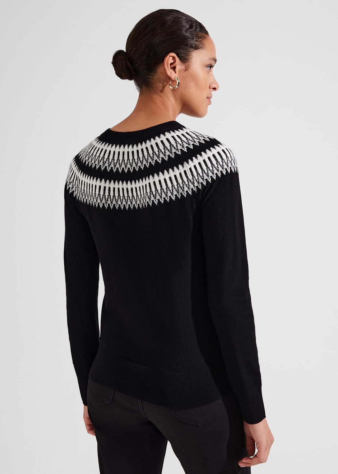 Greta Lurex Jumper With Cashmere, Black Multi, hi-res