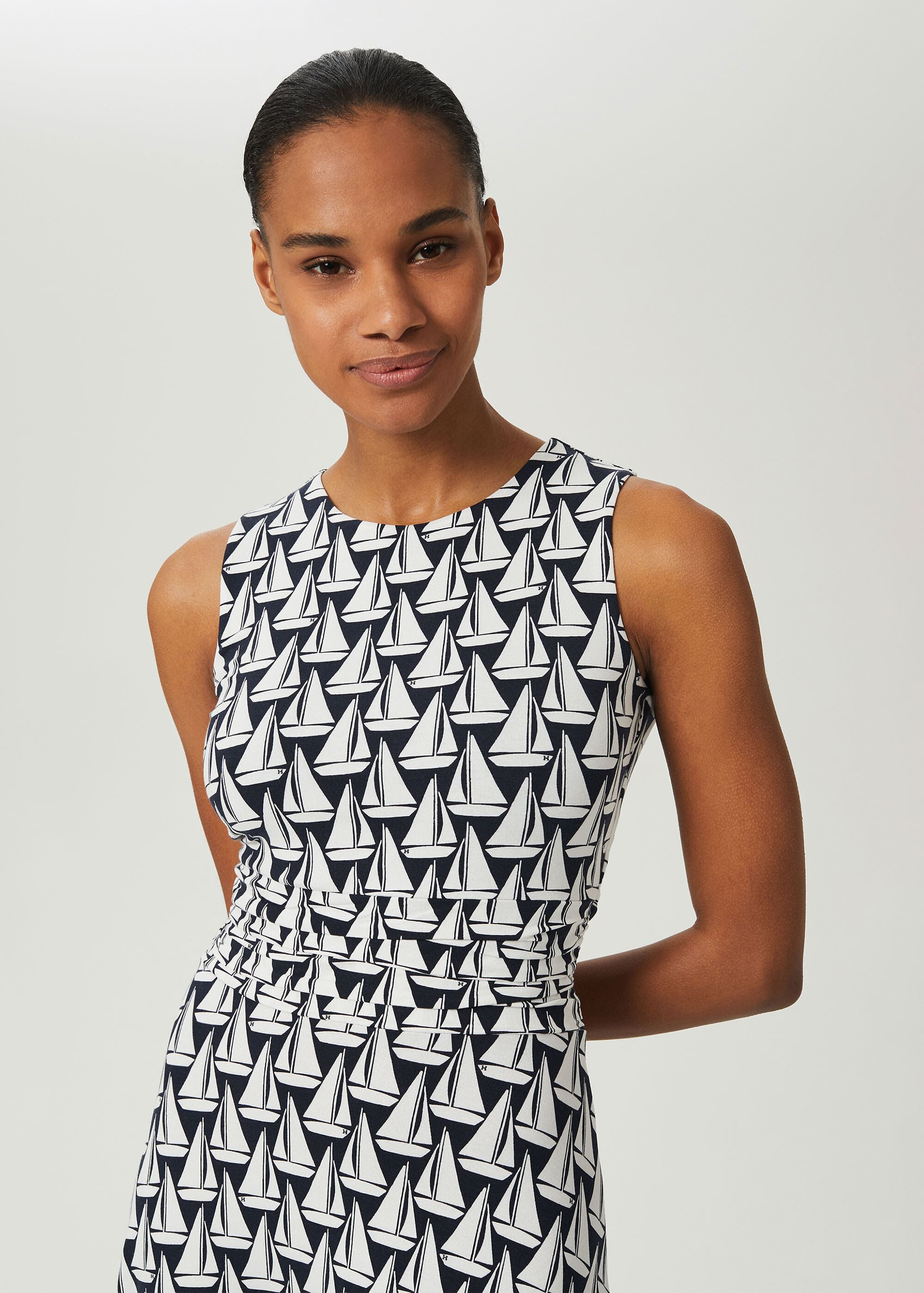 Bayview Jersey Sleeveless Midi Dress