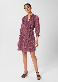 Stefania Dress, Navy Raspberry, hi-res