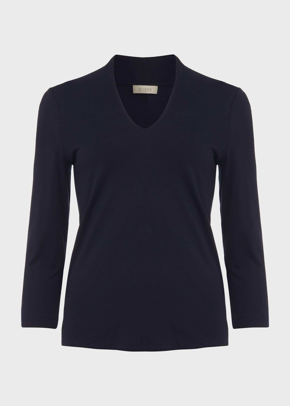 Aimee Double Fronted Top, Navy, hi-res