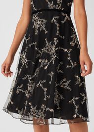 Lilith Dress, Black Metallic, hi-res