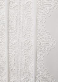 Leena Lace Trim Blouse, Ivory, hi-res