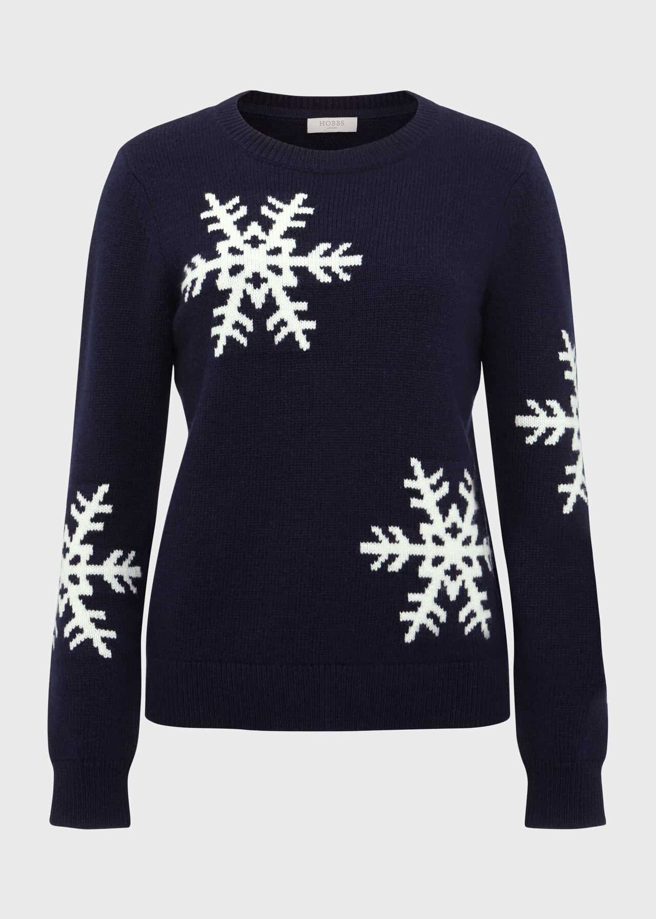 Emberlynn Jumper With Alpaca, Navy Ivory, hi-res