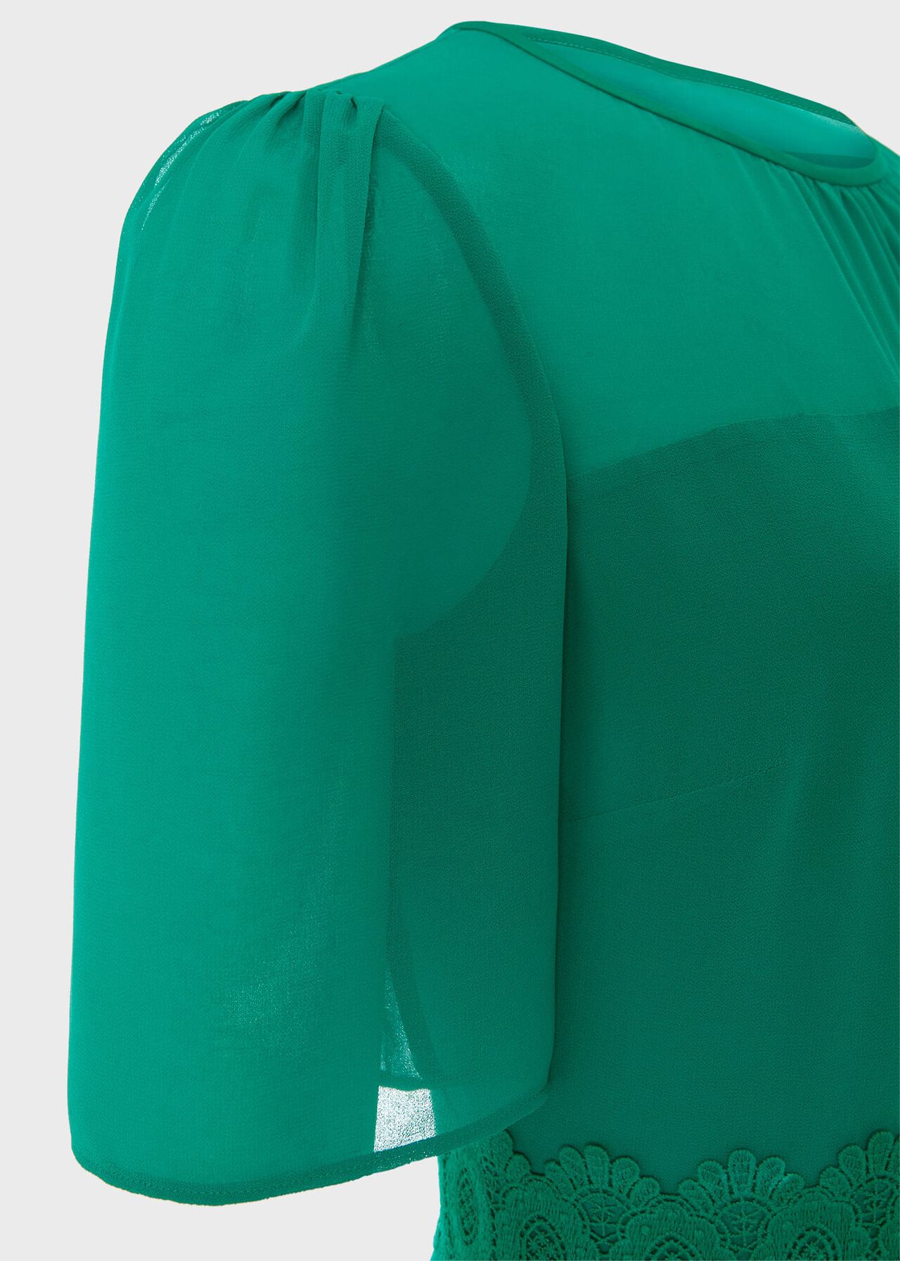 Cressida Fit And Flare Dress, Meadow Green, hi-res