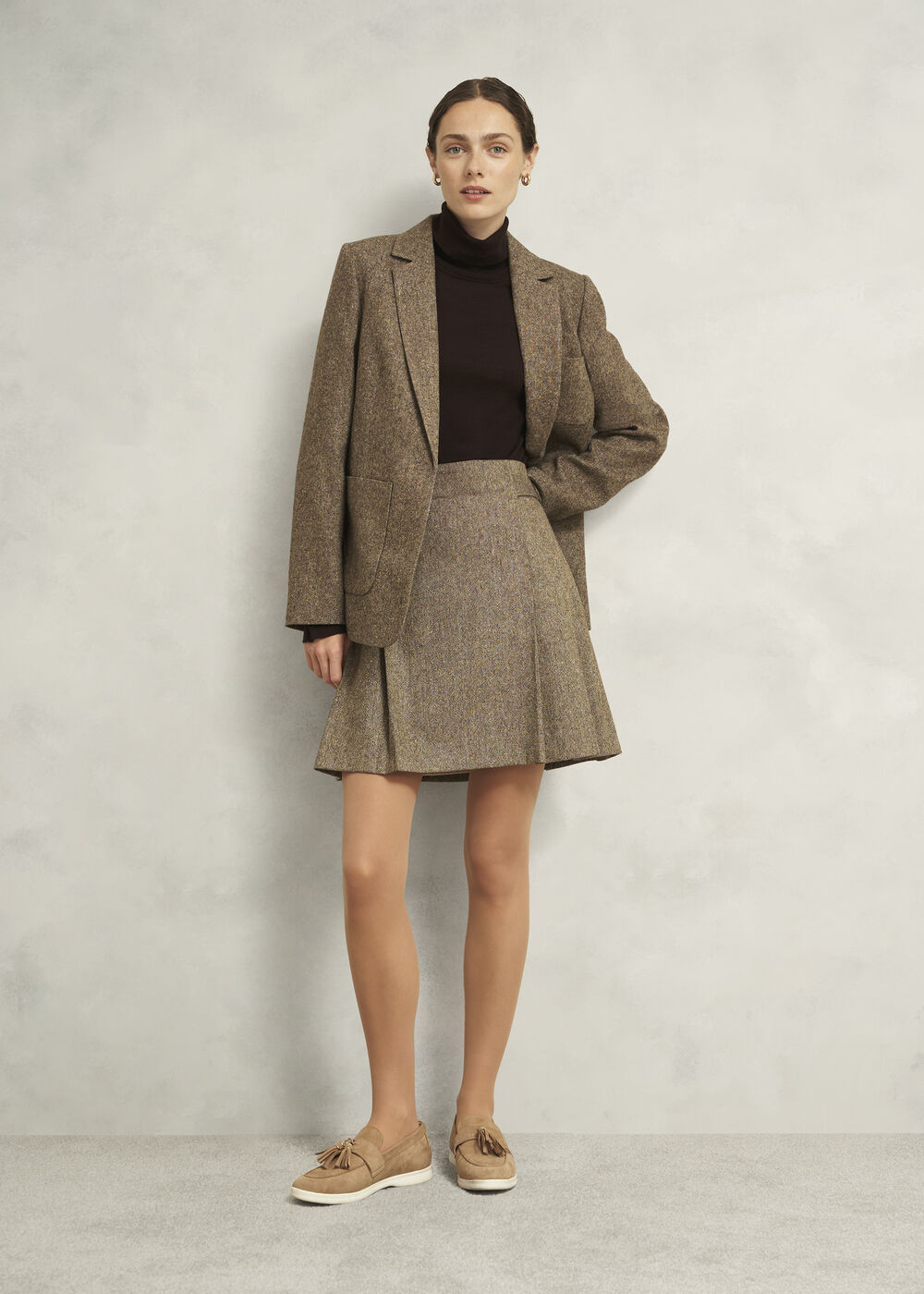 20-Denier Opaque Nude Tights, Nude, hi-res