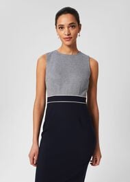Petite Steph Dress, Navy Multi, hi-res