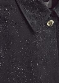 Vivienne Shower Resistant Trench Coat, Black, hi-res