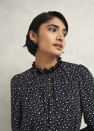 Otilla Dress, Black Ivory, hi-res