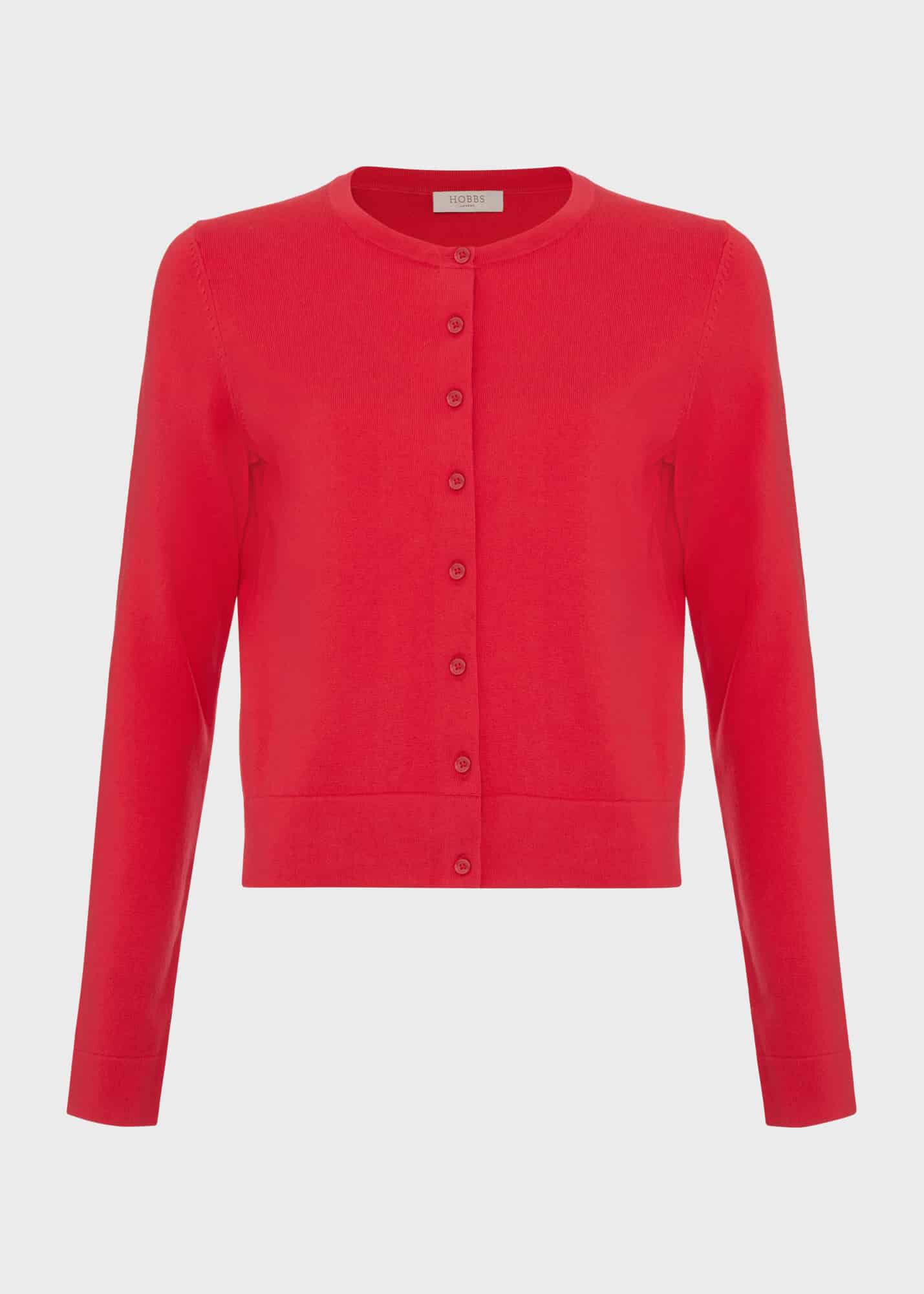 Hobbs red cardigan online