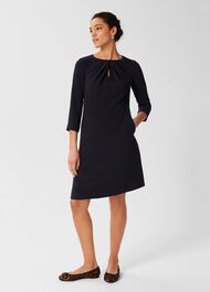 Honor Aline Dress, Navy, hi-res