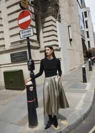 Perronet Skirt, Black Gold, hi-res