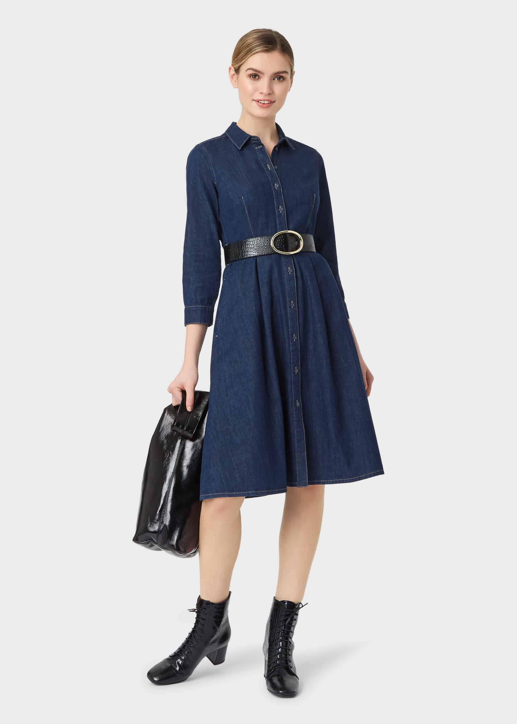 hobbs denim dress