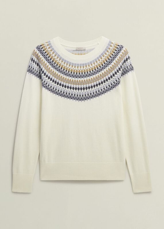 Greta Fairisle Jumper With Cashmere