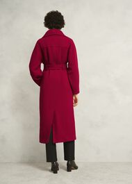 Lambeth Wool Blend Coat, Red, hi-res