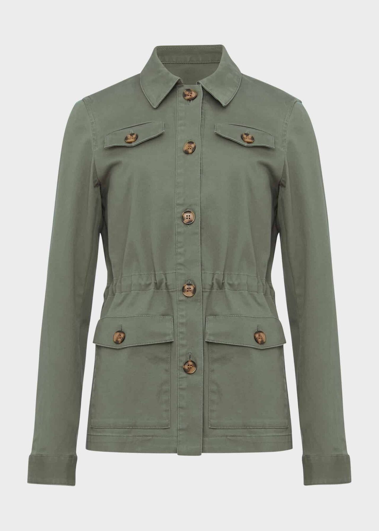 Macy Cotton Blend Jacket, Khaki, hi-res