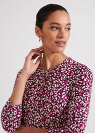 Julia Printed Top, Plum Pink Multi, hi-res