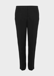 Hailey Slim Trousers With Stretch, Black, hi-res