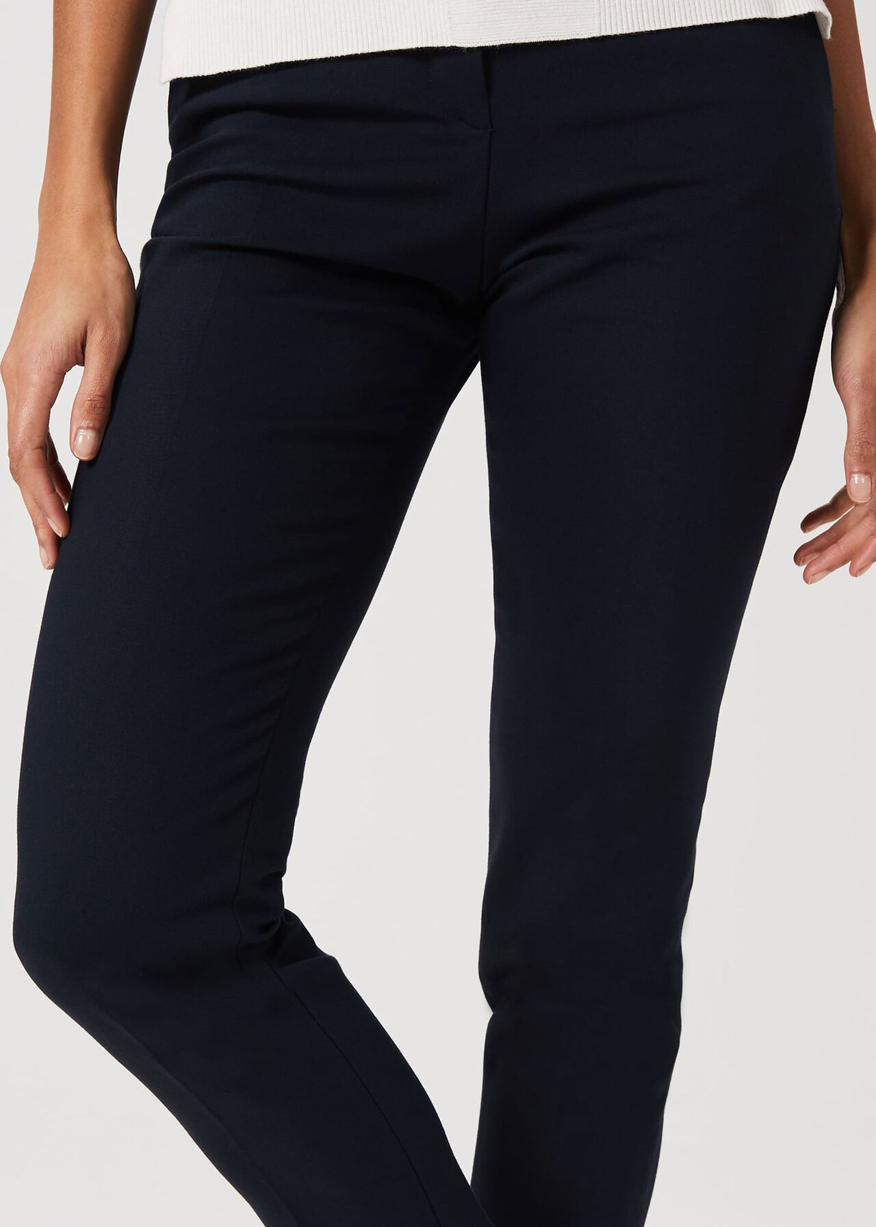 Summer Gael Tapered trousers With Stretch, Navy, hi-res