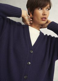 Ember Cardigan With Alpaca, Hobbs Navy, hi-res