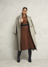 Liza Knitted Dress, Toffee, hi-res