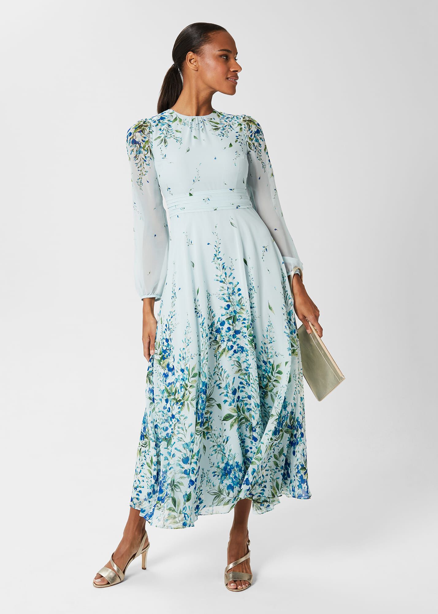 Hobbs hot sale silk dress